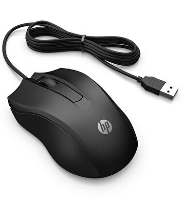 Hp 100 Kablolu Mouse  Siyah /6Vy96Aa